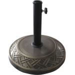 ΒΑΣΗ ΟΜΠΡΕΛΑΣ ΤΣΙΜ. 16KG Φ40CM ΜΕΤΑΛΛΙΚΟ LOOK