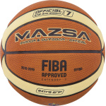 ΜΠΑΛΑ BASKET MAZSA 7 CELLULAR RUBBER CREAM - FIBA APPR.