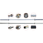 ΜΠΑΡΑ ΒΑΡΩΝ 50MM 203CM 15KG 25MM 500LBS ΟΞΕΙΔΩΜΕΝΗ