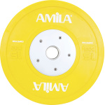 ΔΙΣΚΟΣ AMILA 50MM BUMPER 15.0KG (ΜΑΥΡΟ-ΚΟΚΚΙΝΟ)