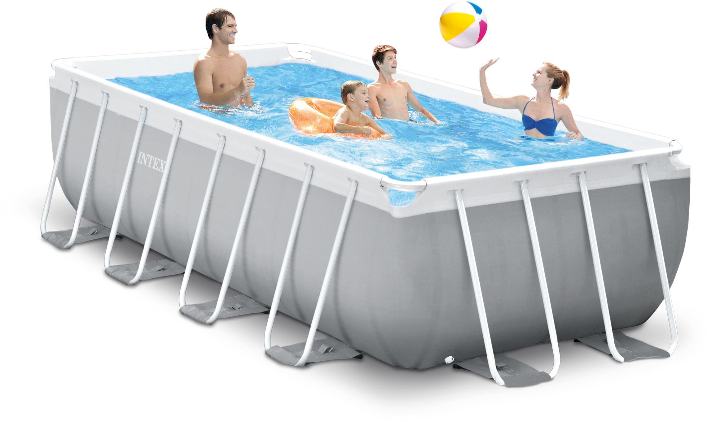 Παραλληλόγραμμη Πισίνα με Σκελετό Prism Set 400x200x122cm-26790