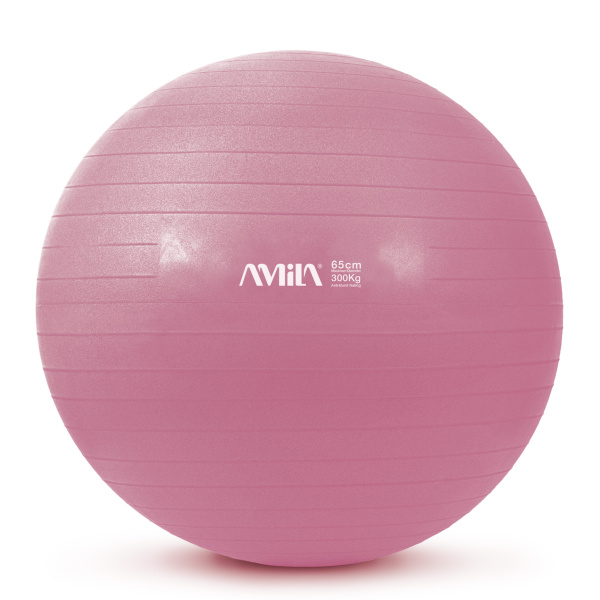 Μπάλα Γυμναστικής AMILA GYMBALL 65cm Ροζ Bulk-48439