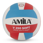 ΜΠΑΛΑ VOLLEY 5 AMILA GV250 ΚΟΚΚΙΝΟ ΜΠΛΕ ΛΕΥΚΟ