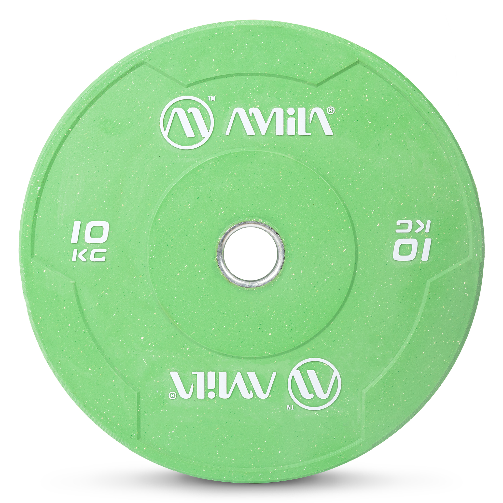 Δίσκος Color Bumper Plate Slim 50 mm 10 kg – Πράσινο-84847