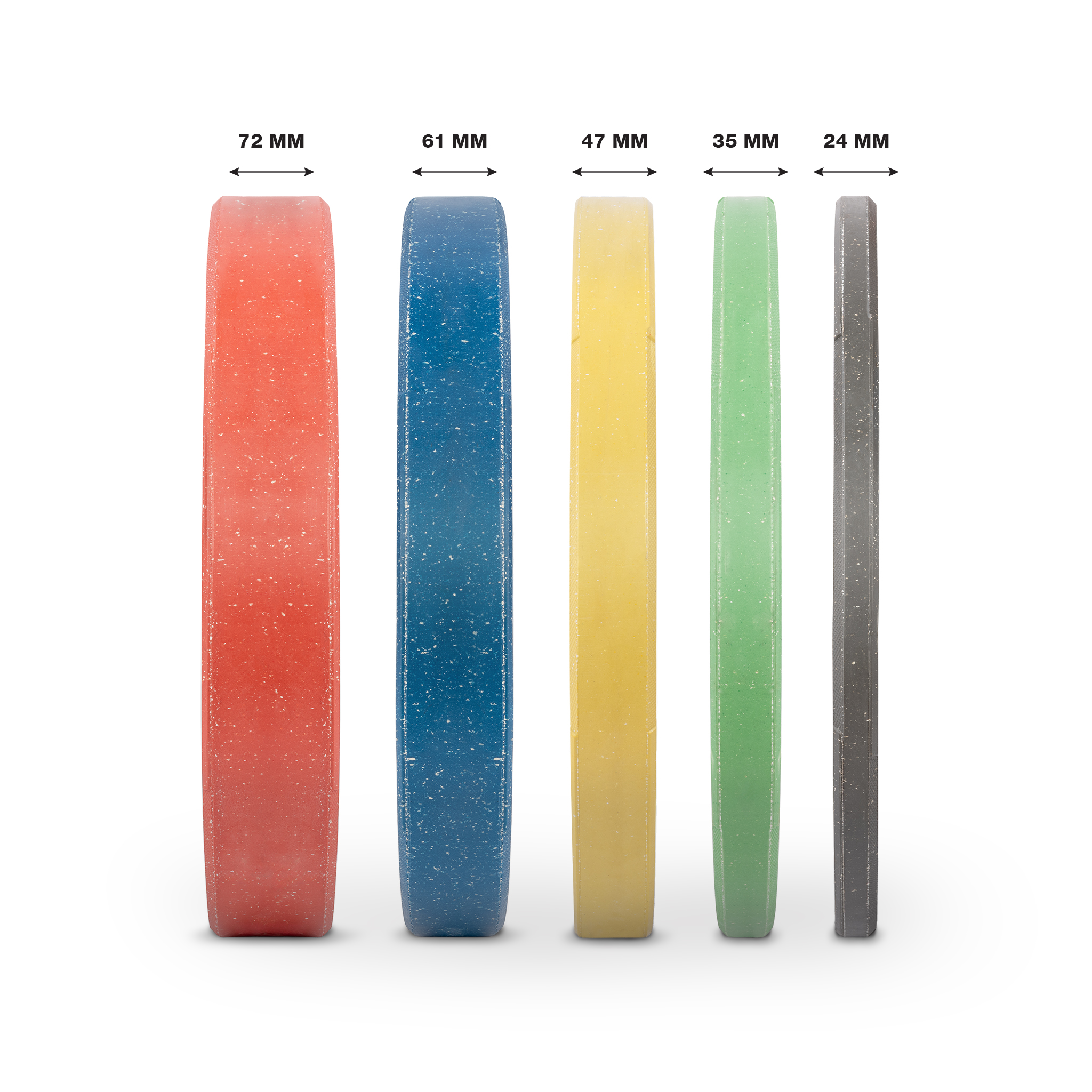 Δίσκος Color Bumper Plate Slim 50 mm 10 kg – Πράσινο-84847