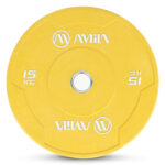 AMILA BUMPER PLATE SLIM COLOR ΚΙΤΡΙΝΟ 15KG