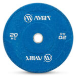 AMILA BUMPER PLATE SLIM COLOR ΜΠΛΕ 20KG
