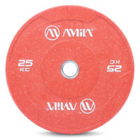 Δίσκος Color Bumper Plate Slim 50 mm 25 kg – Κόκκινο-84850