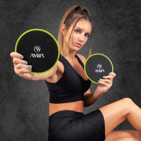 Δίσκοι Ολίσθησης AMILA Gliding Pads Lime-95954